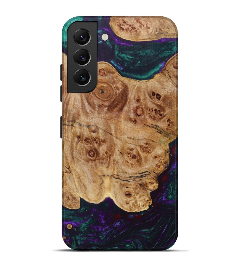 Galaxy S22 Plus Wood+Resin Live Edge Phone Case - Christophe (Purple, 626357)