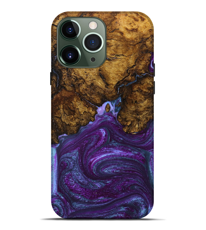 iPhone 13 Pro Max Wood+Resin Live Edge Phone Case - Everlee (Purple, 640475)