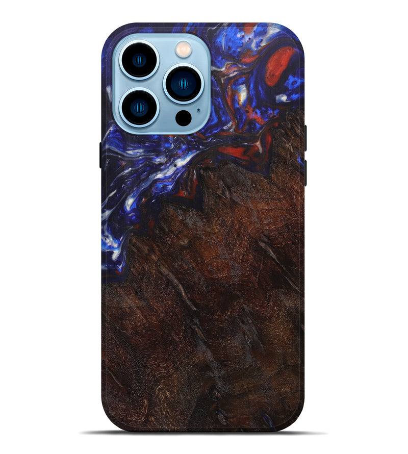iPhone 14 Pro Max Wood+Resin Live Edge Phone Case - Alyson (Artist Pick, 611178)