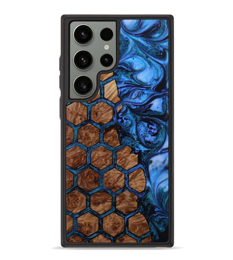 Galaxy S23 Ultra Wood+Resin Phone Case - Audrina (Pattern, 645530)
