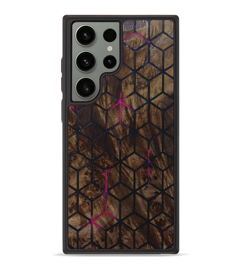 Galaxy S23 Ultra Wood+Resin Phone Case - Ronald (Pattern, 639199)