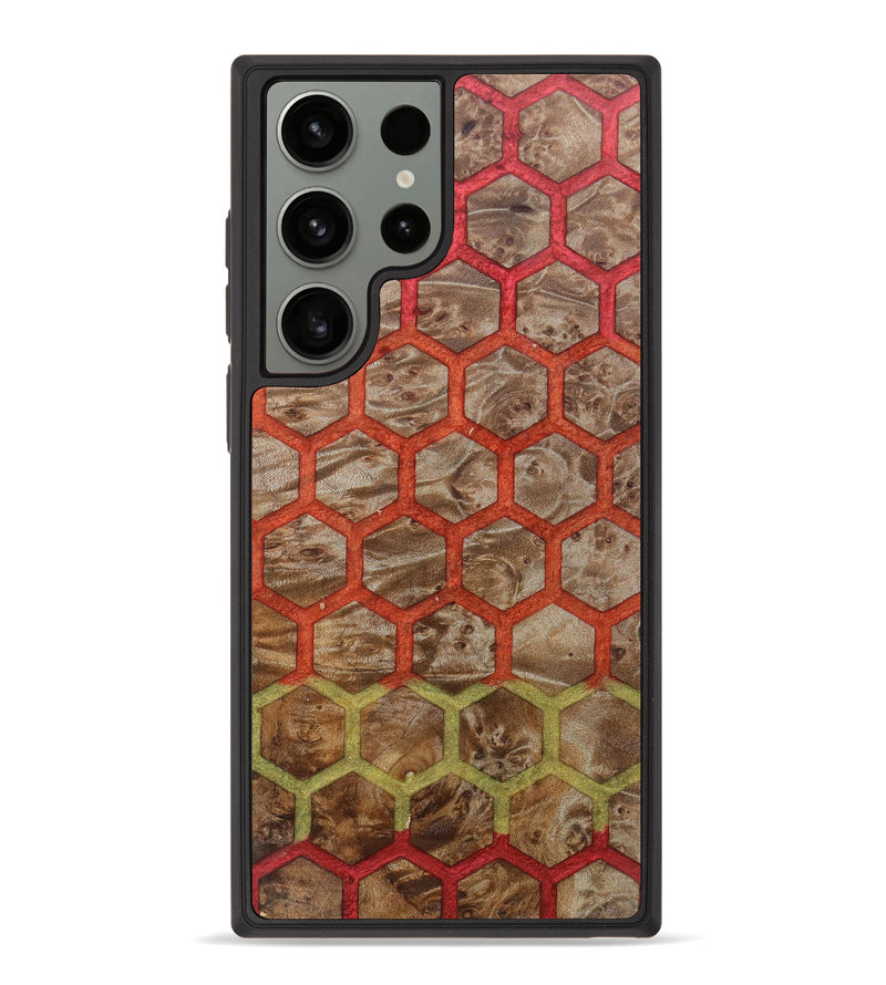 Galaxy S23 Ultra Wood+Resin Phone Case - Rayna (Pattern, 623464)