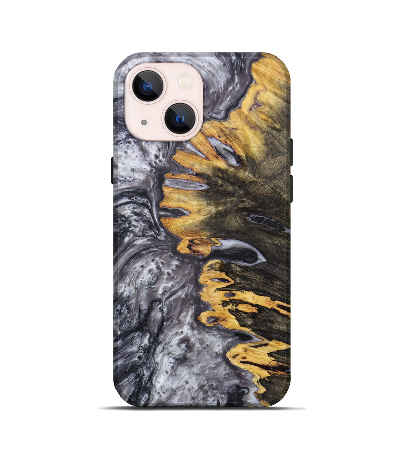 iPhone 13 mini Wood+Resin Live Edge Phone Case - Jeannie (Metallic, 631570)