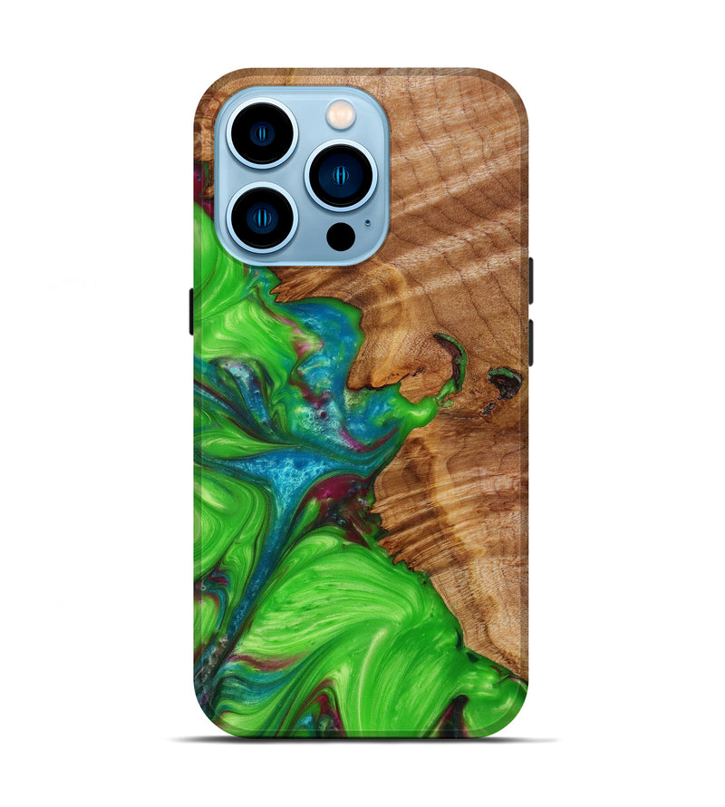 iPhone 14 Pro Wood+Resin Live Edge Phone Case - Alaya (Artist Pick, 610677)