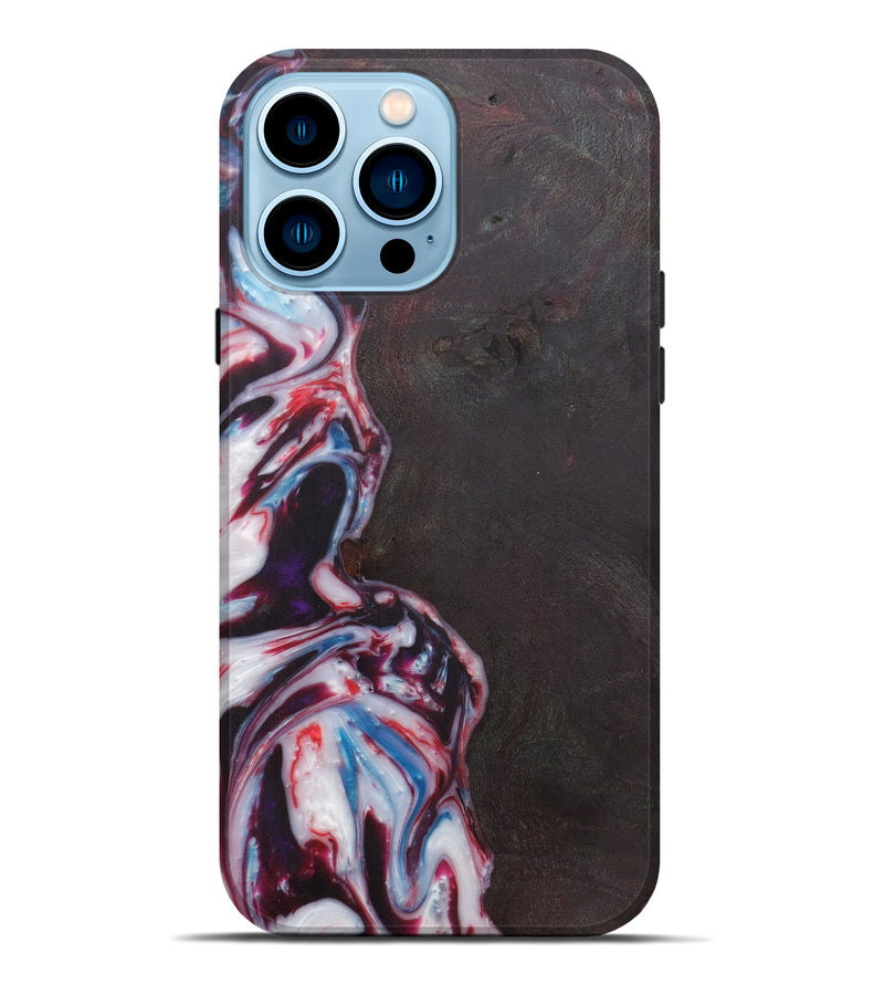 iPhone 14 Pro Max Wood+Resin Live Edge Phone Case - Leda (Purple, 595471)