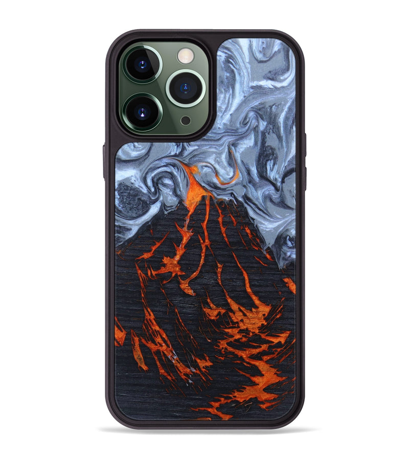 iPhone 13 Pro Max Wood+Resin Phone Case - Emory (Lava, 627574)