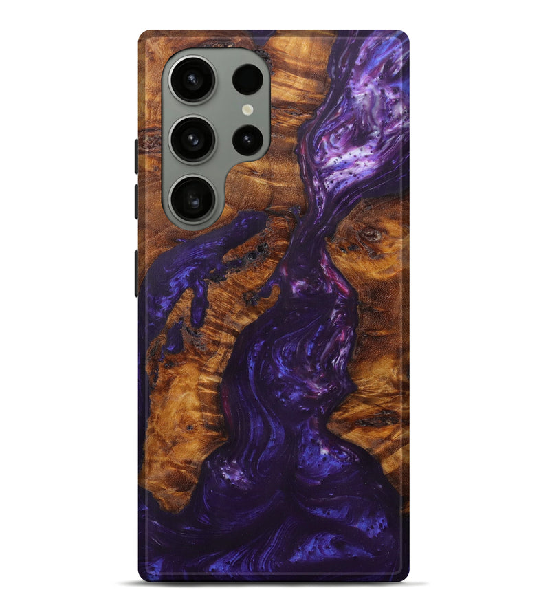 Galaxy S23 Ultra Wood+Resin Live Edge Phone Case - Jerod (Purple, 624533)