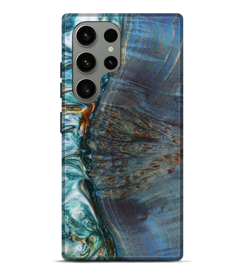 Galaxy S23 Ultra Wood+Resin Live Edge Phone Case - Russell (Green, 622964)