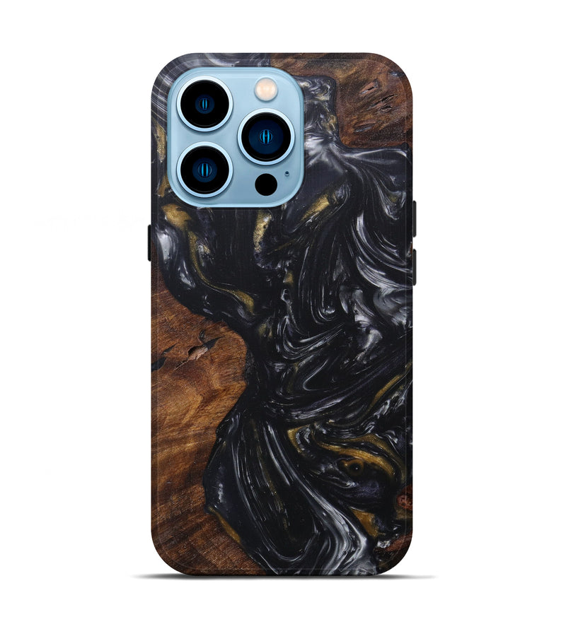 iPhone 14 Pro Wood+Resin Live Edge Phone Case - Deidre (Artist Pick, 607279)