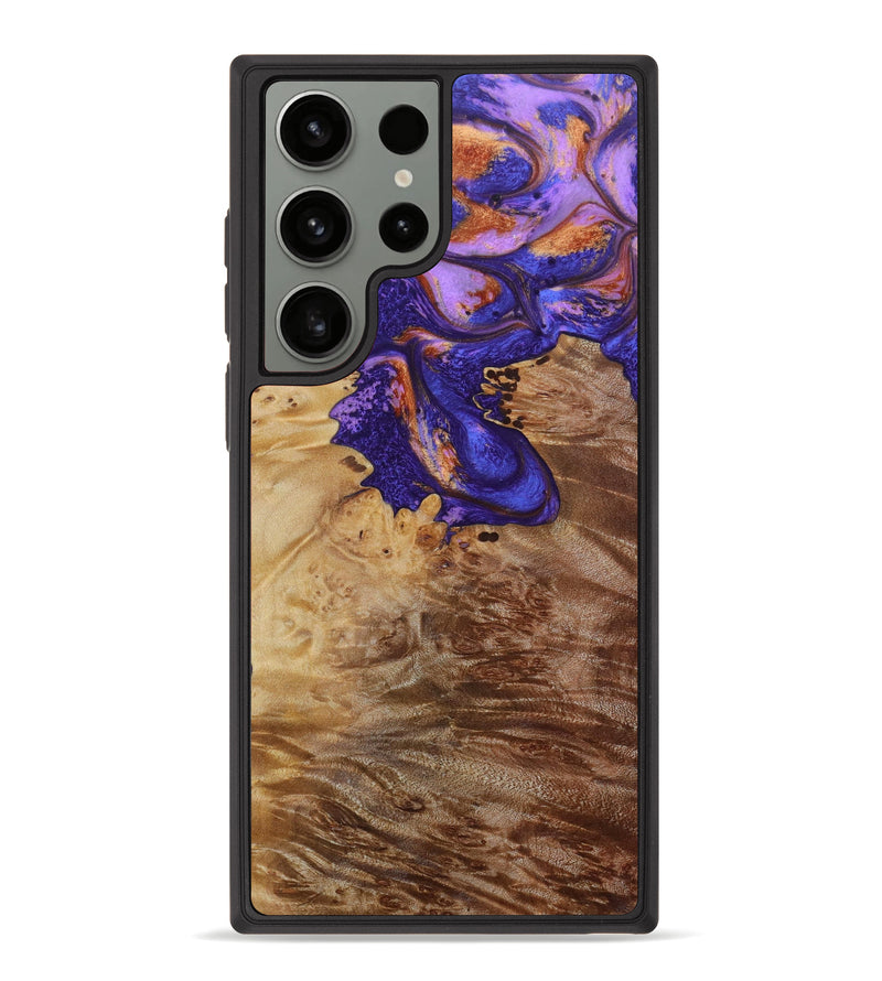 Galaxy S23 Ultra Wood+Resin Phone Case - Floyd (Purple, 623022)
