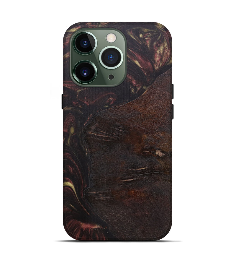 iPhone 13 Pro Wood+Resin Live Edge Phone Case - Clovis (Metallic, 593757)