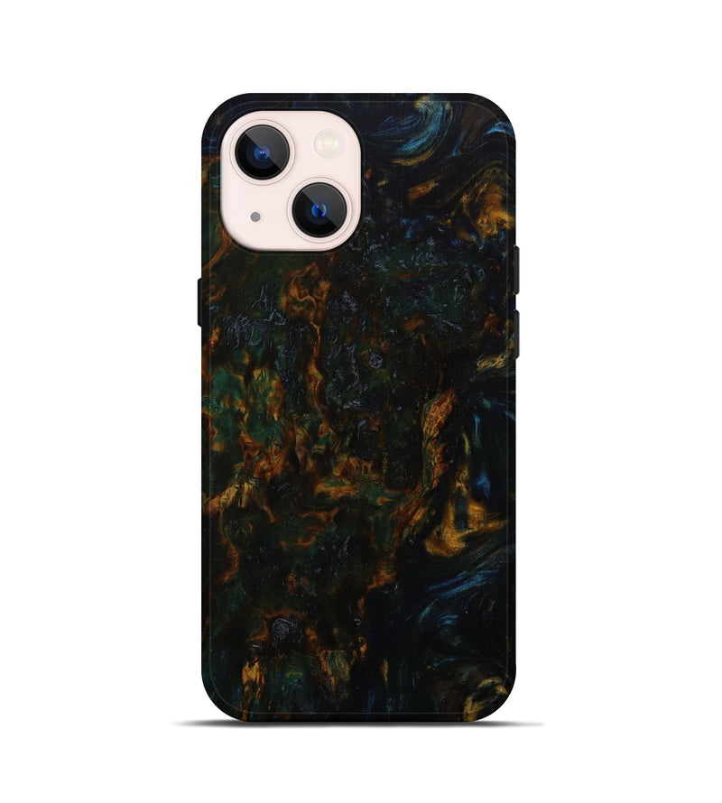 iPhone 13 mini Wood+Resin Live Edge Phone Case - Lorene (Artist Pick, 641960)