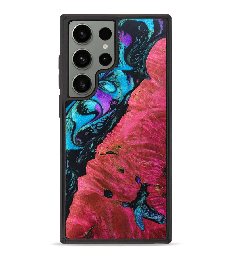 Galaxy S23 Ultra Wood+Resin Phone Case - Jaan (Purple, 633898)