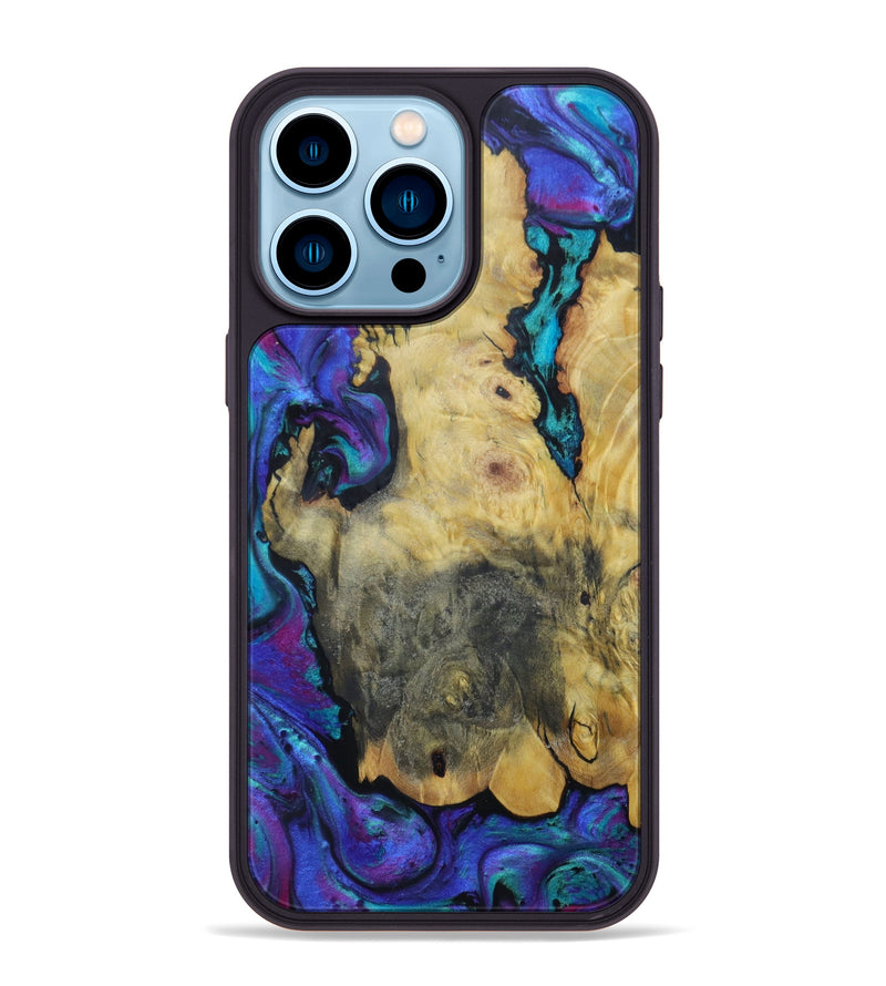 iPhone 14 Pro Max Wood+Resin Phone Case - Janey (Artist Pick, 601758)