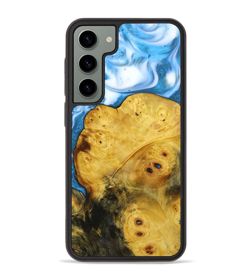 Galaxy S23 Plus Wood+Resin Phone Case - Miles (Blue, 636237)