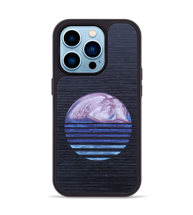 iPhone 14 Pro Wood+Resin Phone Case - Darla (Retro, 634766)
