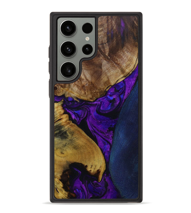 Galaxy S23 Ultra Wood+Resin Phone Case - Vivienne (Mosaic, 648542)