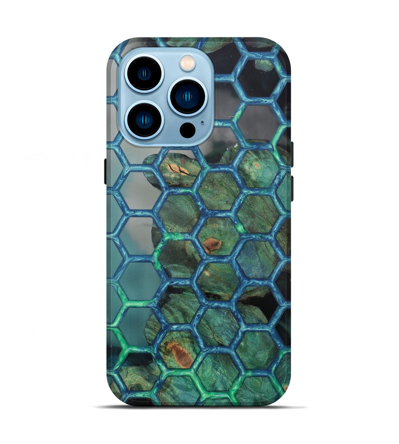 iPhone 14 Pro Wood+Resin Live Edge Phone Case - Miley (Pattern, 647429)