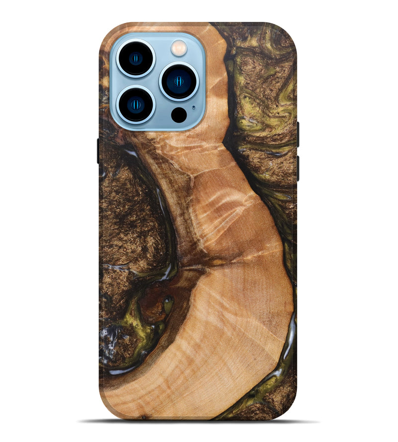 iPhone 14 Pro Max Wood+Resin Live Edge Phone Case - Willard (Artist Pick, 616939)