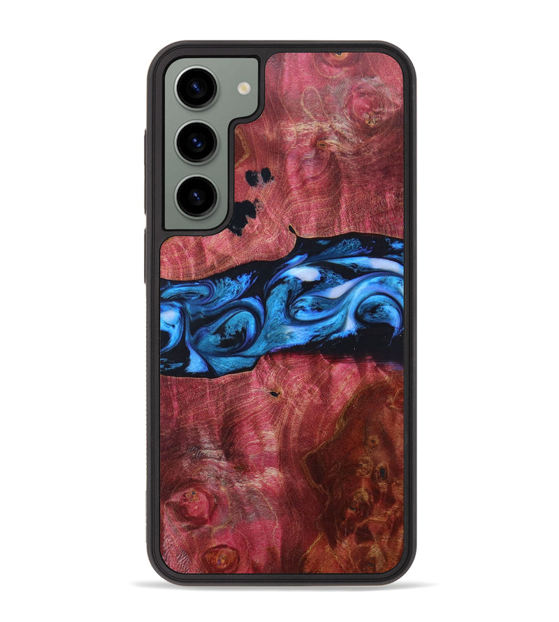 Galaxy S23 Plus Wood+Resin Phone Case - Ezra (Blue, 639514)