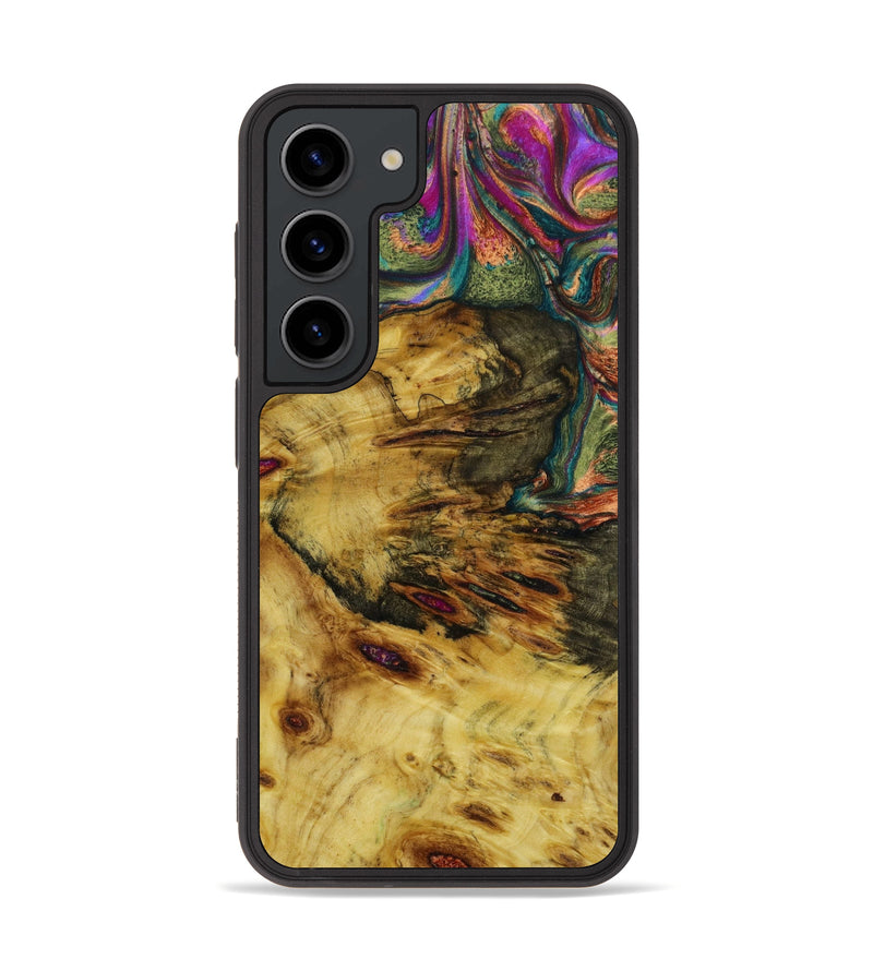 Galaxy S23 Wood+Resin Phone Case - Madilyn (Green, 647792)