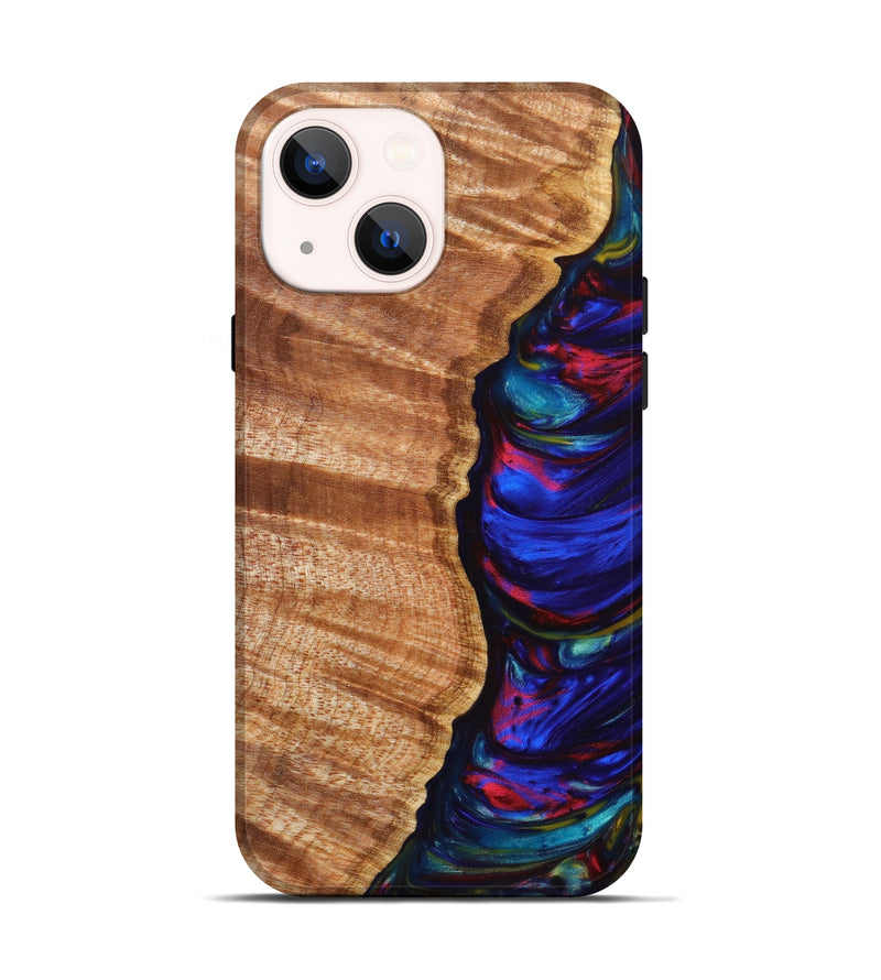 iPhone 14 Wood+Resin Live Edge Phone Case - Rheta (Artist Pick, 633542)