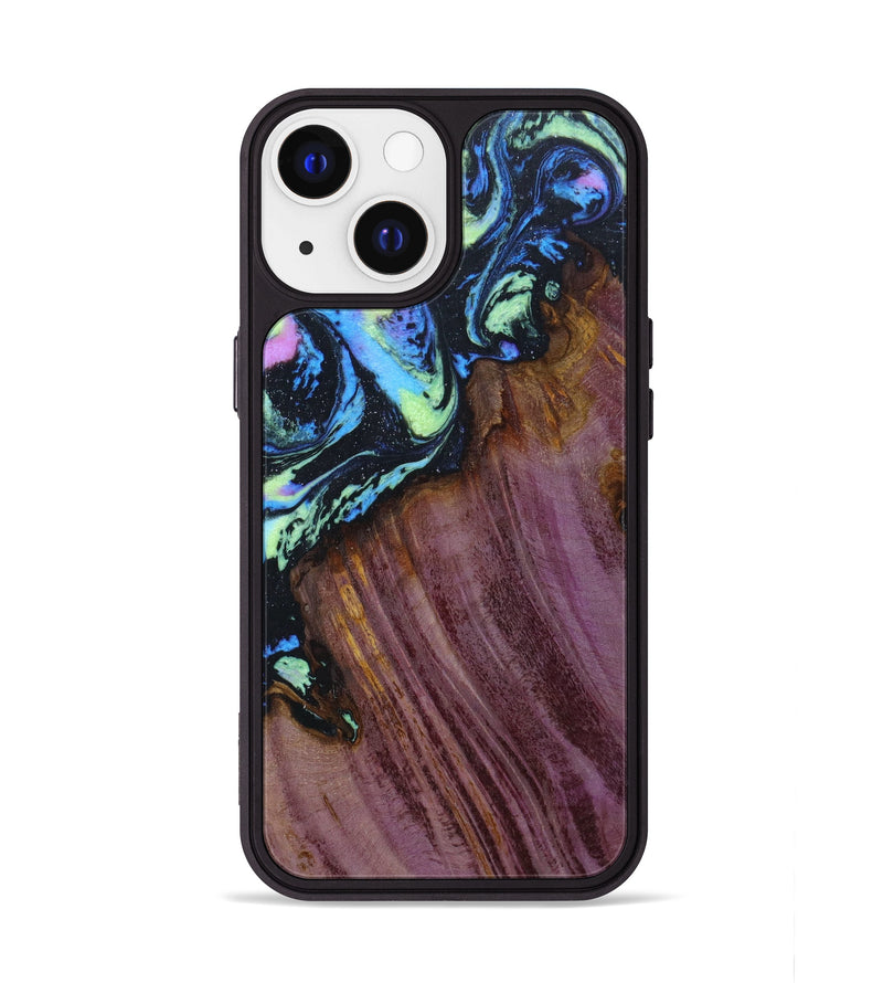 iPhone 13 Wood+Resin Phone Case - Ellianna (Aurora, 617637)