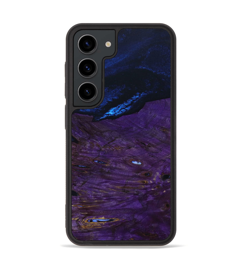 Galaxy S23 Wood+Resin Phone Case - Kairo (Black & White, 647100)