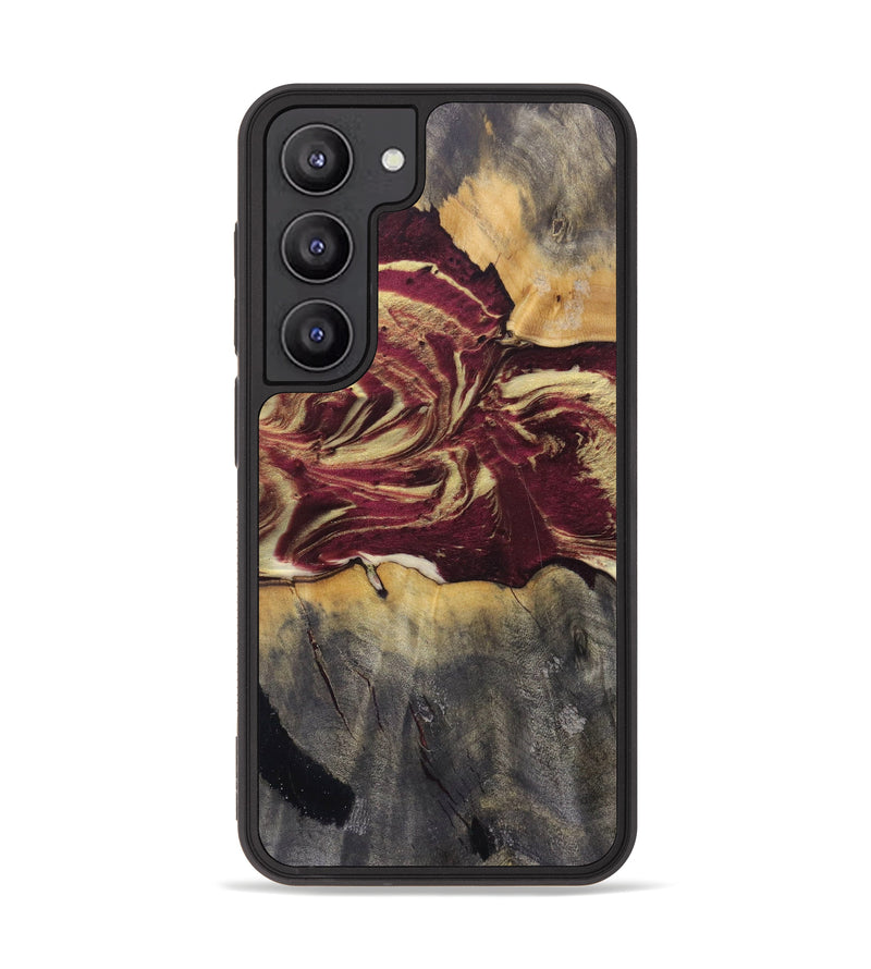 Galaxy S23 Wood+Resin Phone Case - Nanci (Red, 621198)