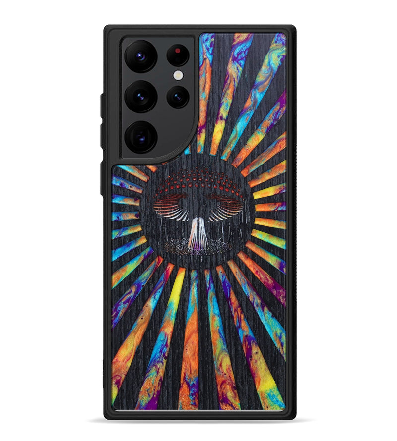 Galaxy S22 Ultra Wood+Resin Phone Case - Lesly (Retro, 634707)