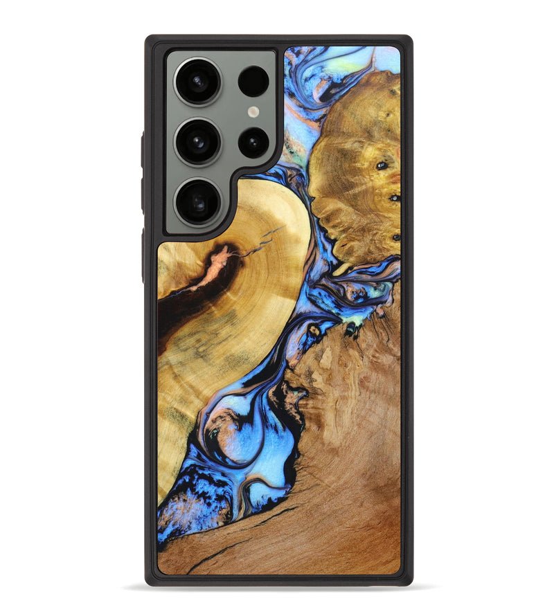 Galaxy S23 Ultra Wood+Resin Phone Case - Sofeya (Mosaic, 633659)