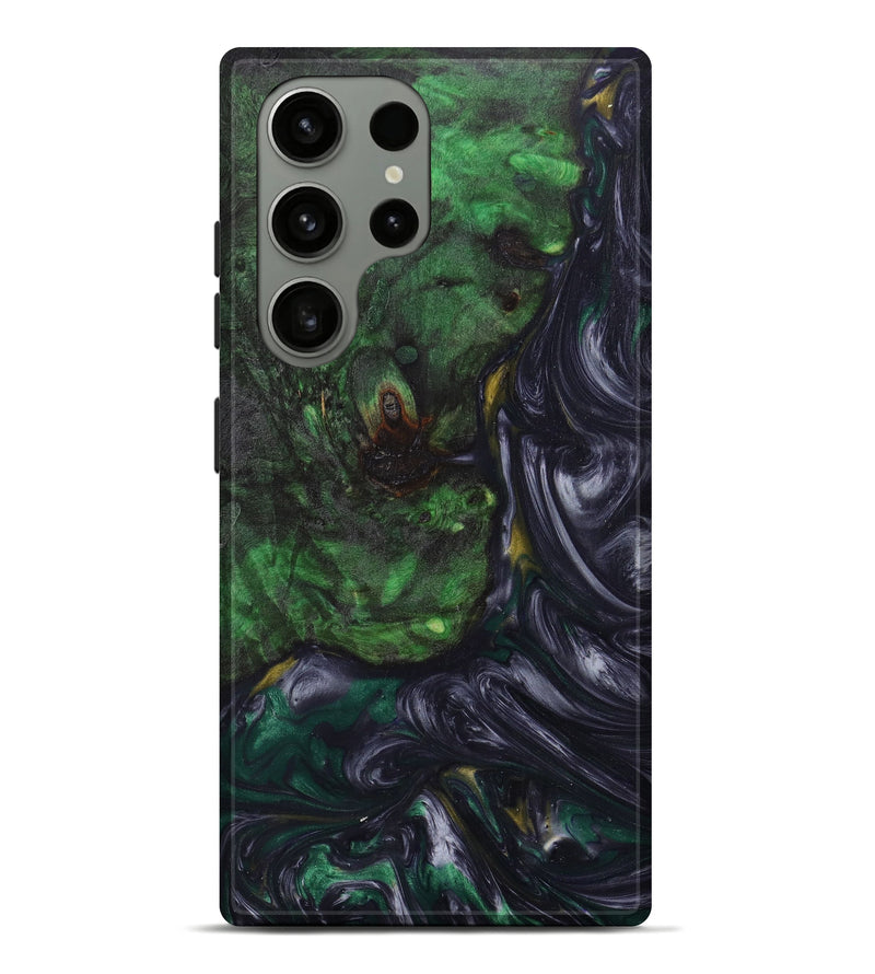 Galaxy S23 Ultra Wood+Resin Live Edge Phone Case - Maura (Green, 623706)