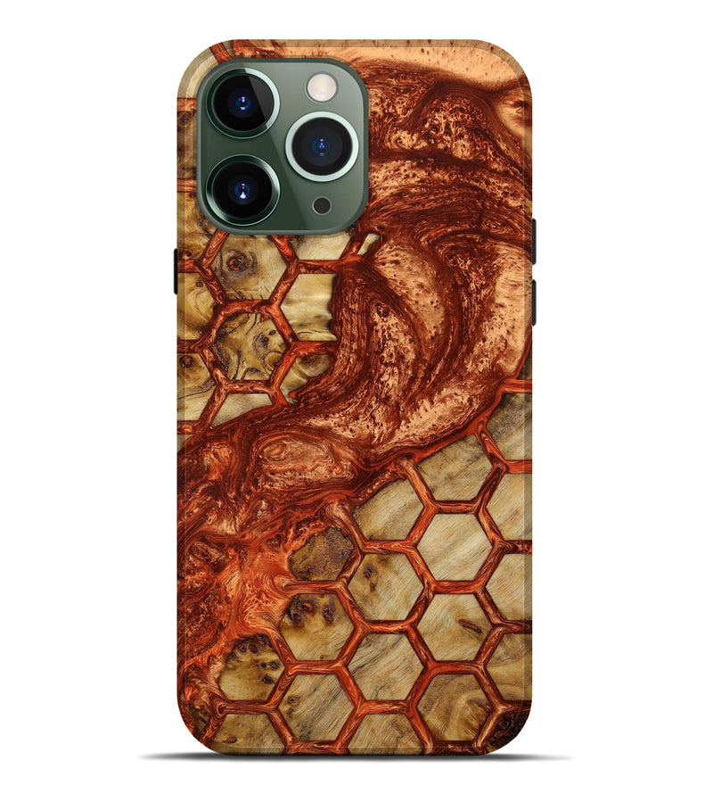 iPhone 13 Pro Max Wood+Resin Live Edge Phone Case - Kennedy (Pattern, 646838)