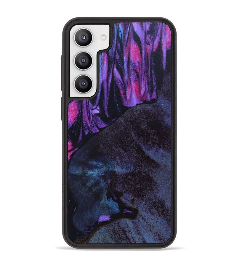 Galaxy S23 Plus Wood+Resin Phone Case - Edgar (Purple, 621717)