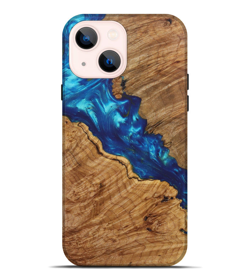 iPhone 14 Plus Wood+Resin Live Edge Phone Case - Walker (Artist Pick, 635951)