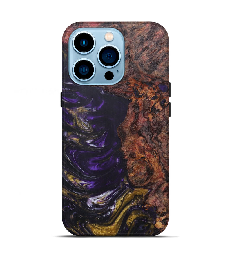 iPhone 14 Pro Wood+Resin Live Edge Phone Case - Donal (Artist Pick, 608650)