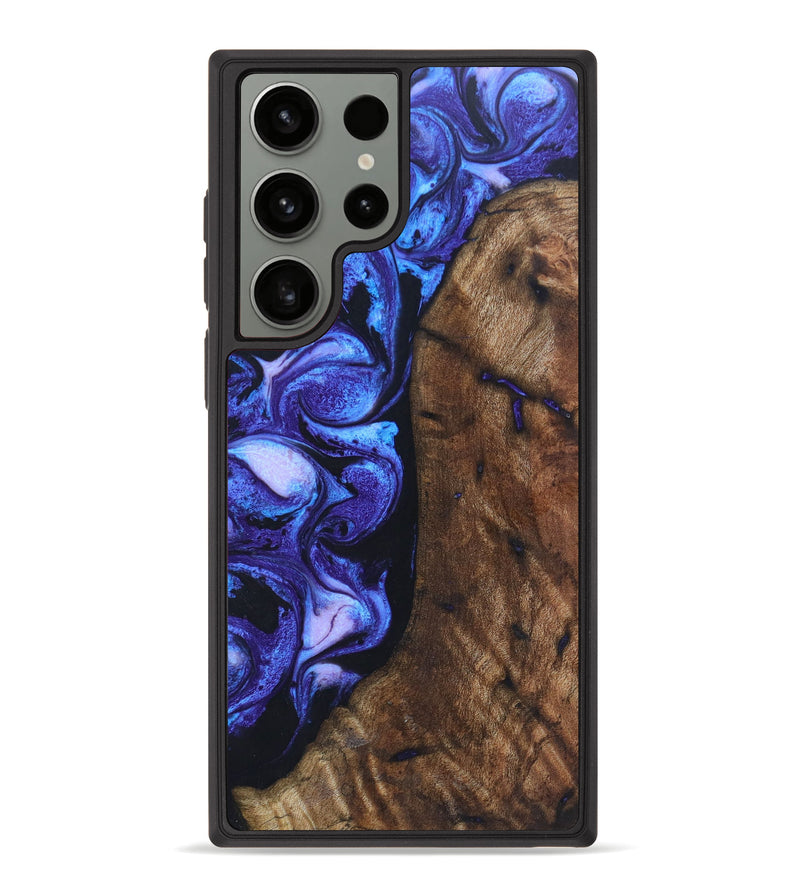 Galaxy S23 Ultra Wood+Resin Phone Case - Skye (Purple, 628464)