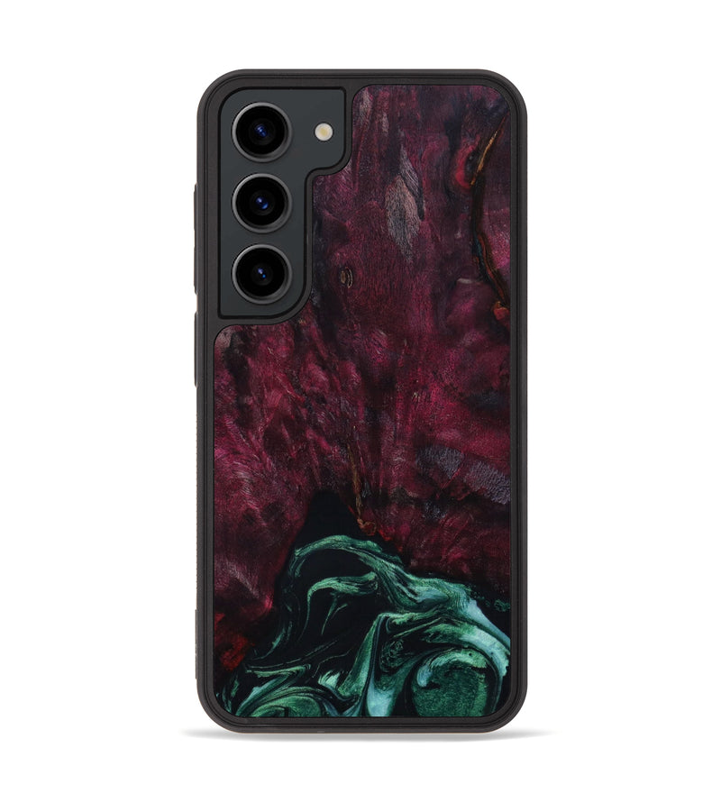 Galaxy S23 Wood+Resin Phone Case - Jeff (Green, 648107)
