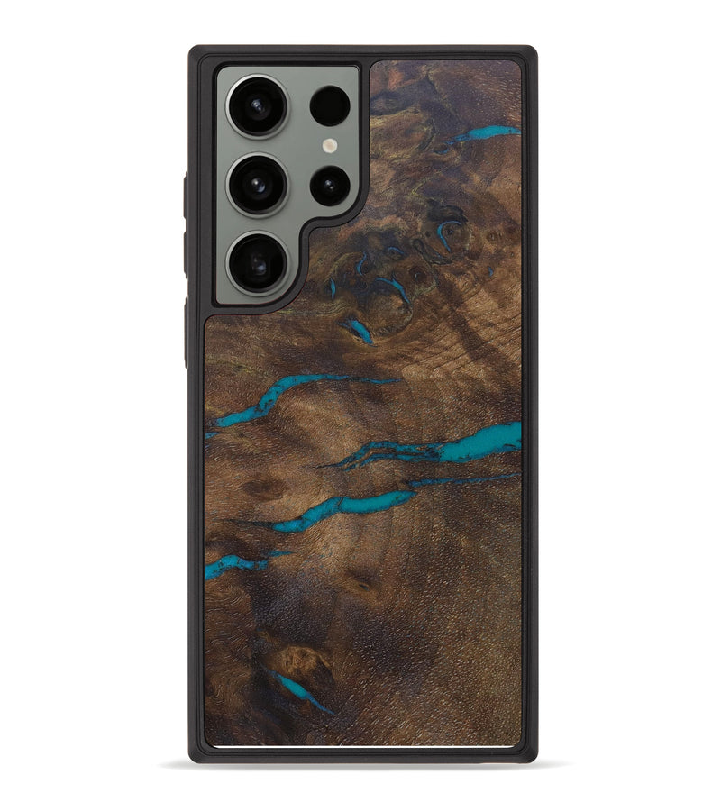 Galaxy S23 Ultra Wood+Resin Phone Case - Wallace (Maple Burl, 624038)