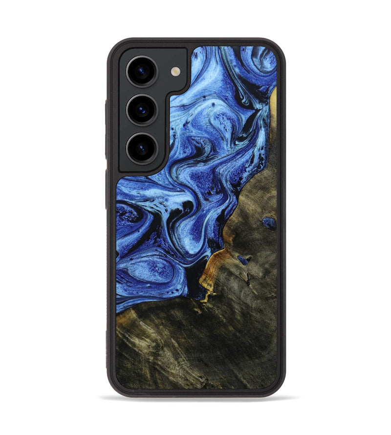 Galaxy S23 Wood+Resin Phone Case - Austin (Blue, 647186)