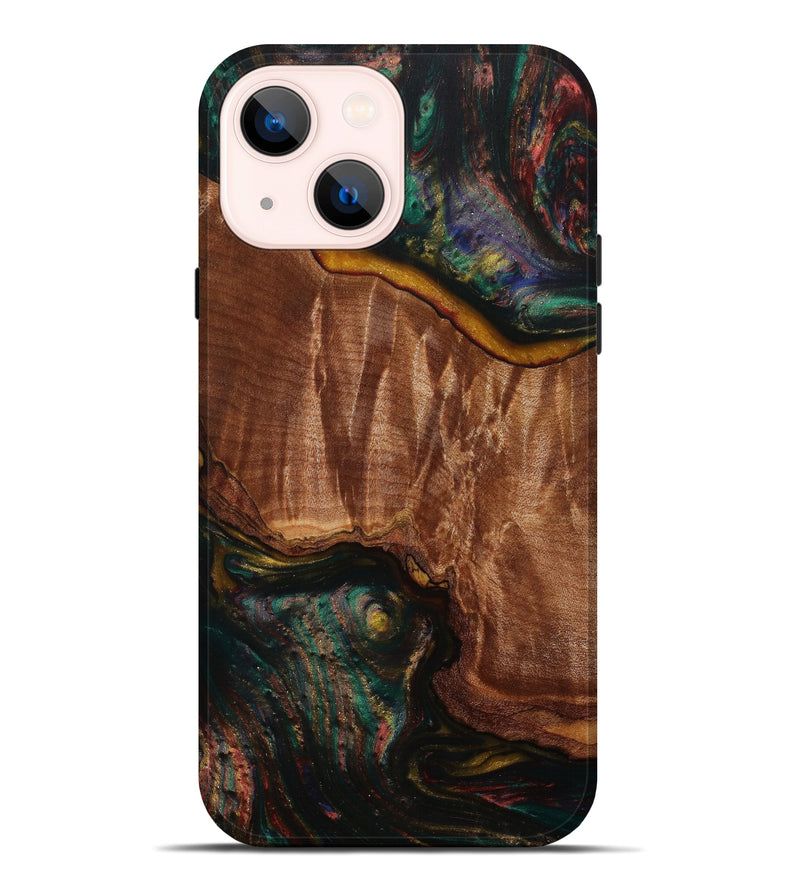 iPhone 14 Plus Wood+Resin Live Edge Phone Case - Wilma (Artist Pick, 641304)