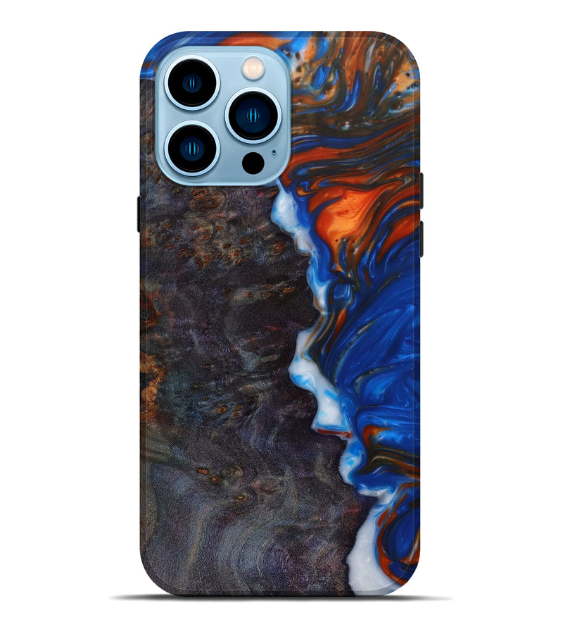 iPhone 14 Pro Max Wood+Resin Live Edge Phone Case - Baylee (Artist Pick, 619546)