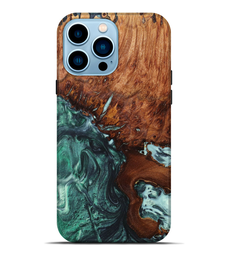 iPhone 14 Pro Max Wood+Resin Live Edge Phone Case - Kinley (Artist Pick, 630853)