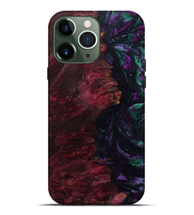 iPhone 13 Pro Max Wood+Resin Live Edge Phone Case - Kimora (Purple, 641969)