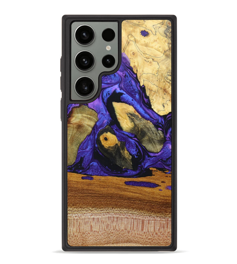 Galaxy S23 Ultra Wood+Resin Phone Case - Brittny (Mosaic, 629599)
