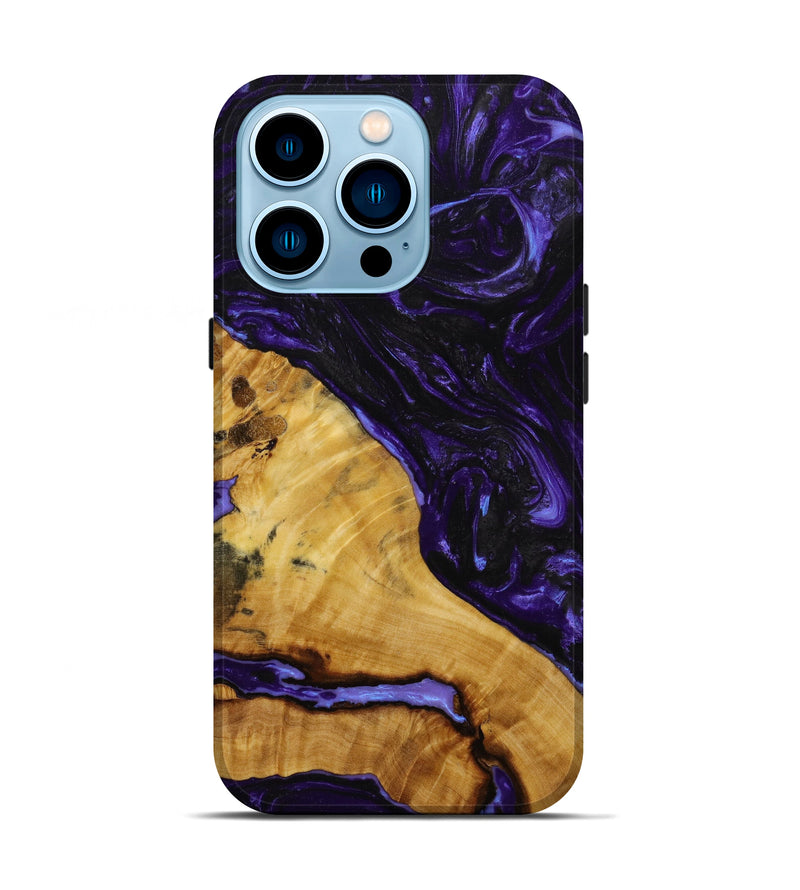 iPhone 14 Pro Wood+Resin Live Edge Phone Case - Paul (Artist Pick, 646340)