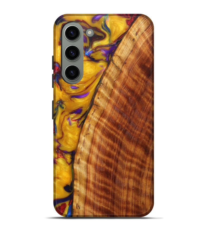 Galaxy S23 Plus Wood+Resin Live Edge Phone Case - Kasey (Metallic, 624466)
