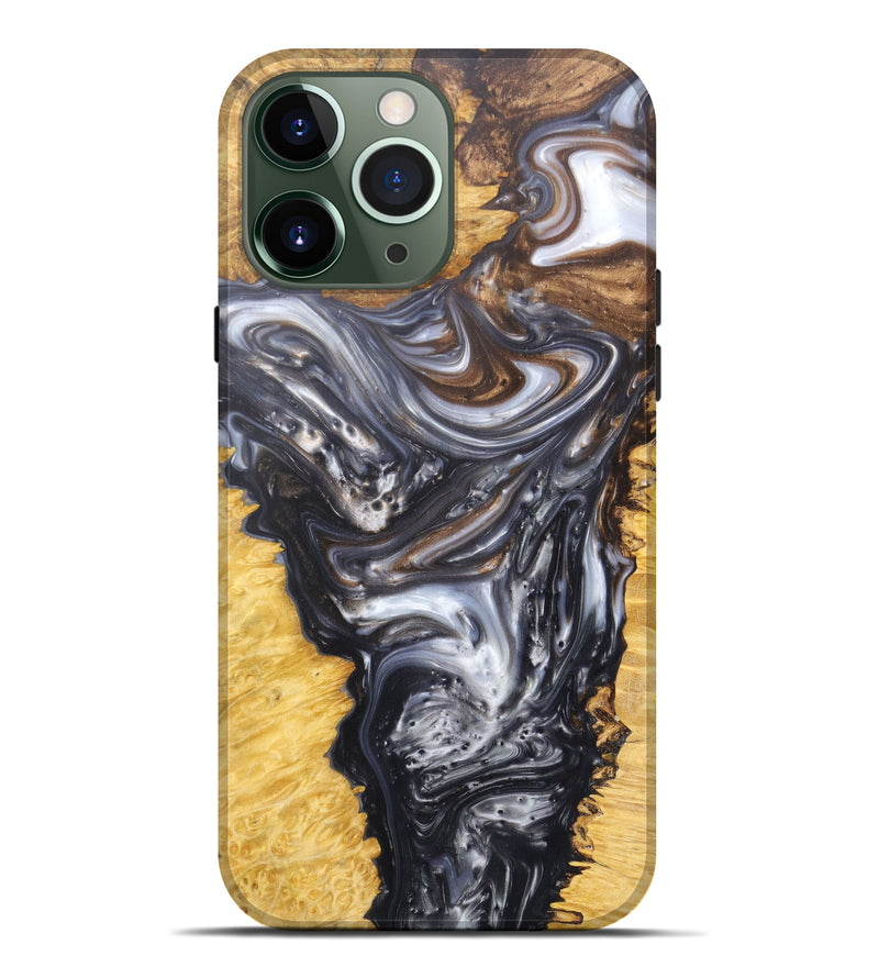 iPhone 13 Pro Max Wood+Resin Live Edge Phone Case - Nananne (Artist Pick, 606766)