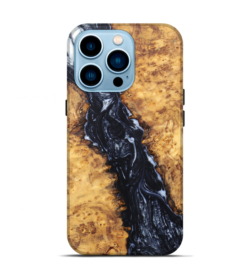 iPhone 14 Pro Wood+Resin Live Edge Phone Case - Tetsuo (Artist Pick, 605689)