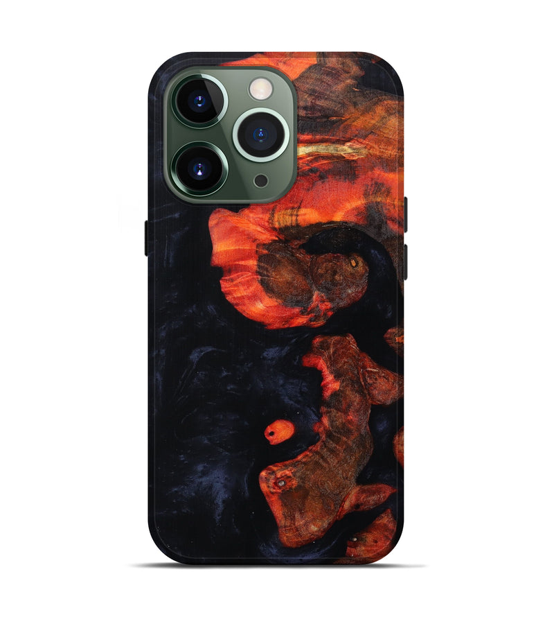 iPhone 13 Pro Wood+Resin Live Edge Phone Case - Jionni (Black & White, 626993)